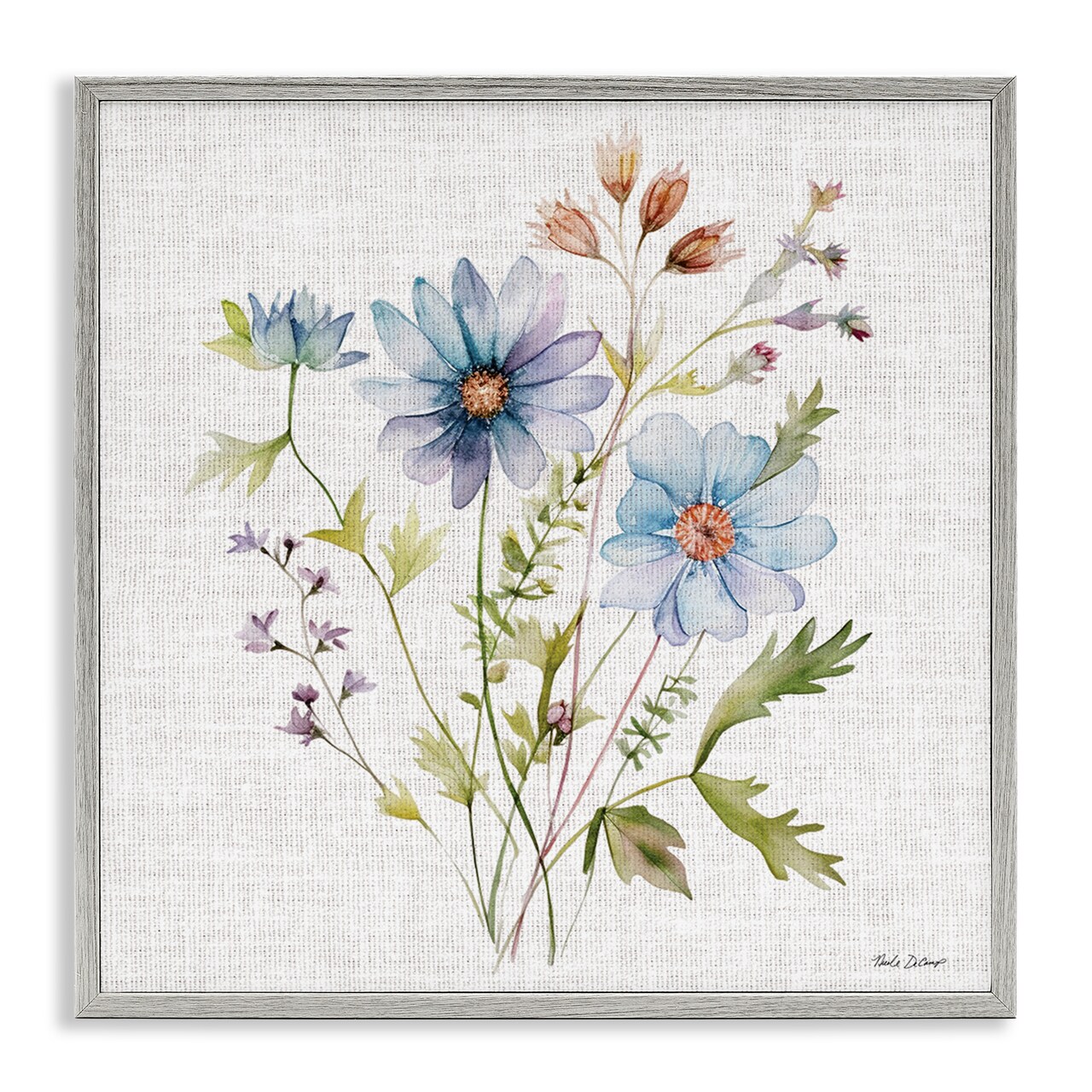 Stupell Industries Wild Floral Botanical Bundle Framed Giclee, design by Nicole DeCamp